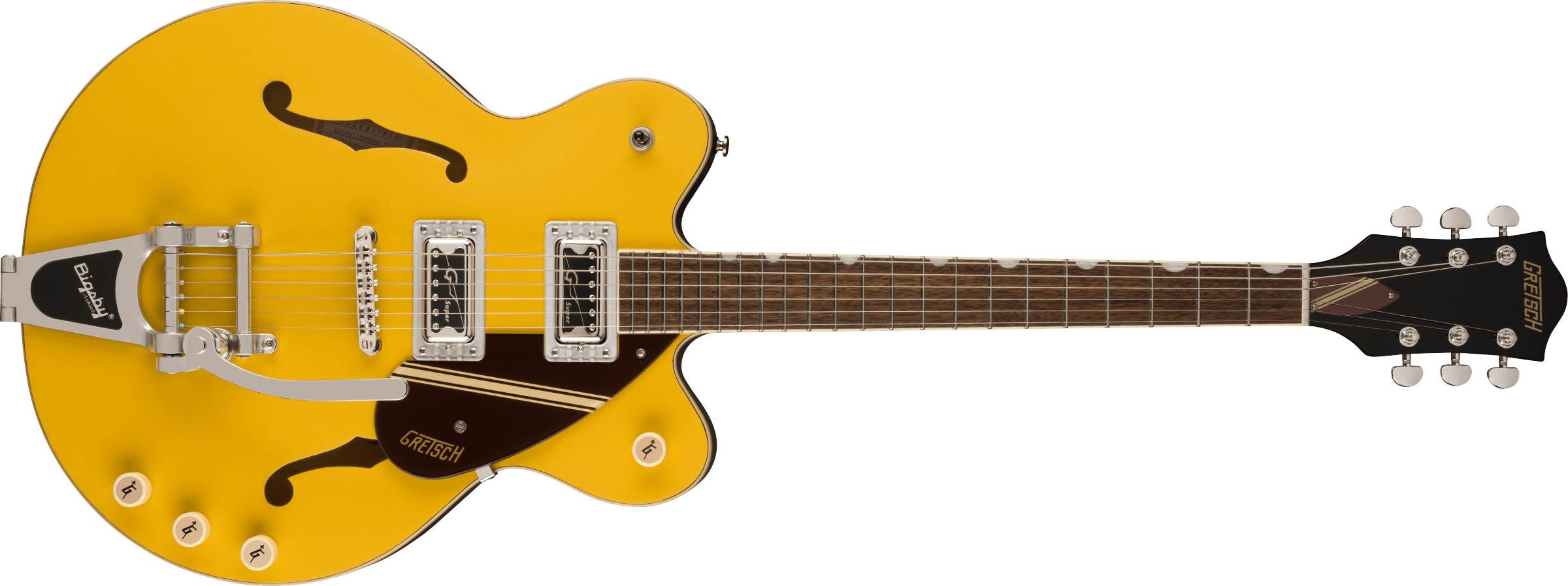 GRETSCH G2604T Limited Edition Streamliner Rally II Center Block with Bigsby Two-Tone Bamboo Yellow/Copper Metallic MODEL 2806104563