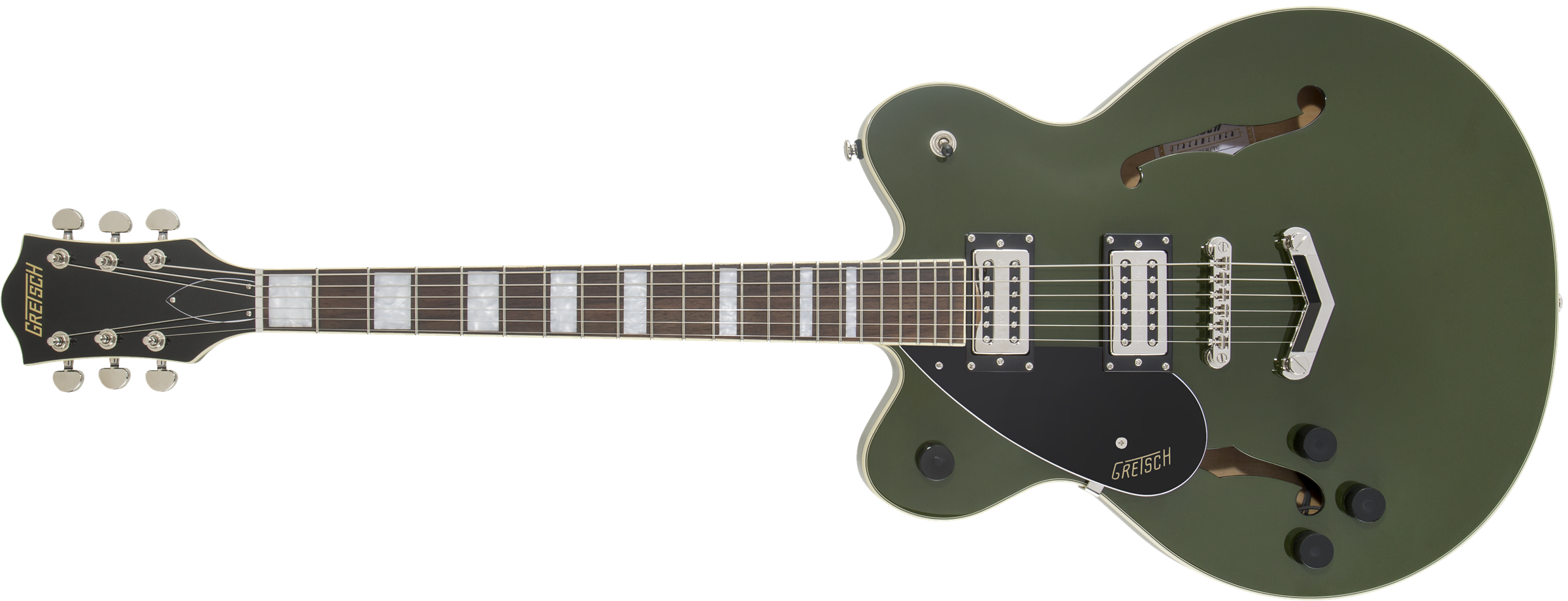 Gretsch G2622LH STREAMLINER™ CENTER BLOCK WITH V-STOPTAIL, LEFT-HANDED Torino Green 2806320580