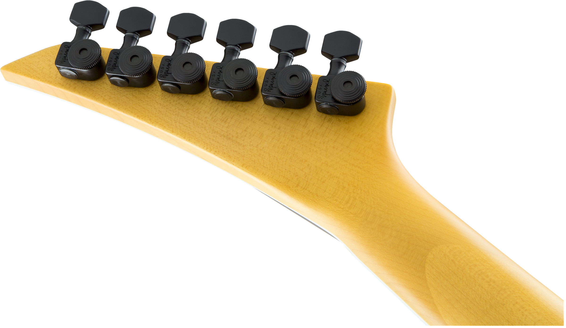 Jackson USA Signature Gus G Star Rosewood Fingerboard Satin Black with White Pinstripes Gus G Logo at 12th Fret