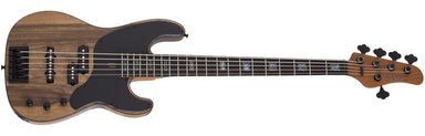Schecter Model-T 5 Exotic Black Limba 5-String Electric Bass, Natural Satin 2833-SHC