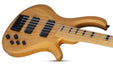 Schecter 5-string Electric Bass with Swamp Ash Body, Maple Neck Maple Fingerboard Active EQ Aged Natural 2853-SHC