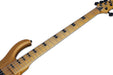 Schecter 5-string Electric Bass with Swamp Ash Body, Maple Neck Maple Fingerboard Active EQ Aged Natural 2853-SHC