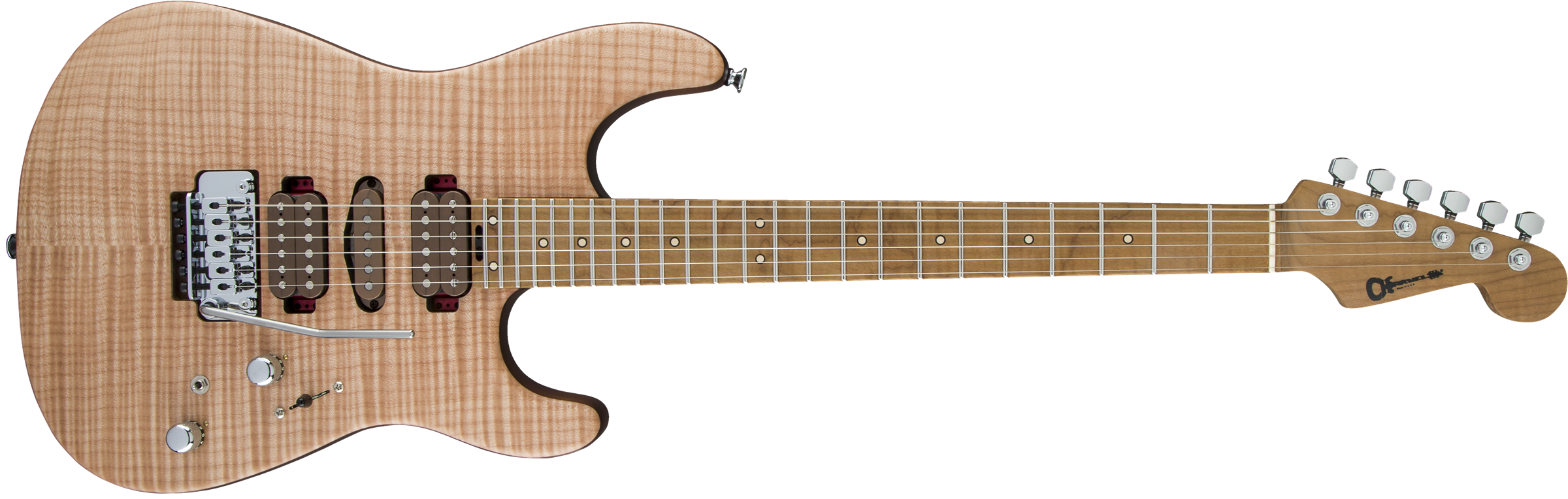 Charvel Guthrie Govan Signature HSH Flame Maple Caramelized Flame Maple Fingerboard Natural Model 2865434701