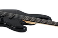 Schecter 4-string Electric Bass with Alder Body, Maple Neck Rosewood Fingerboard Gloss Black 2911-SHC
