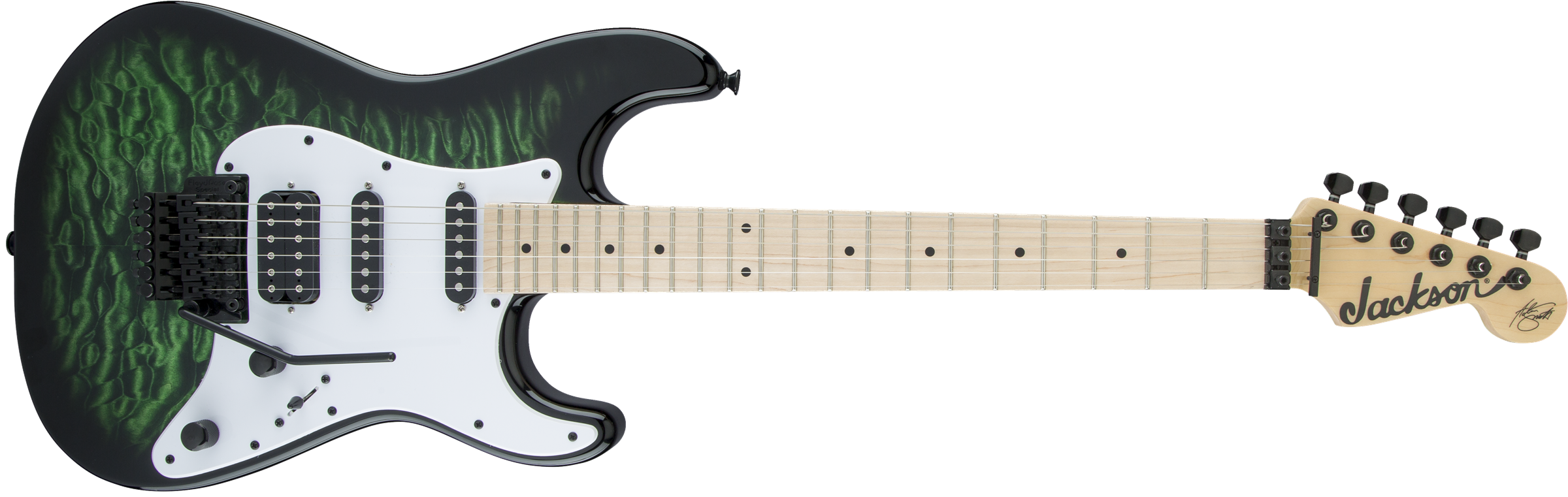 JACKSON X Series Signature Adrian Smith SDXQ Transparent Green