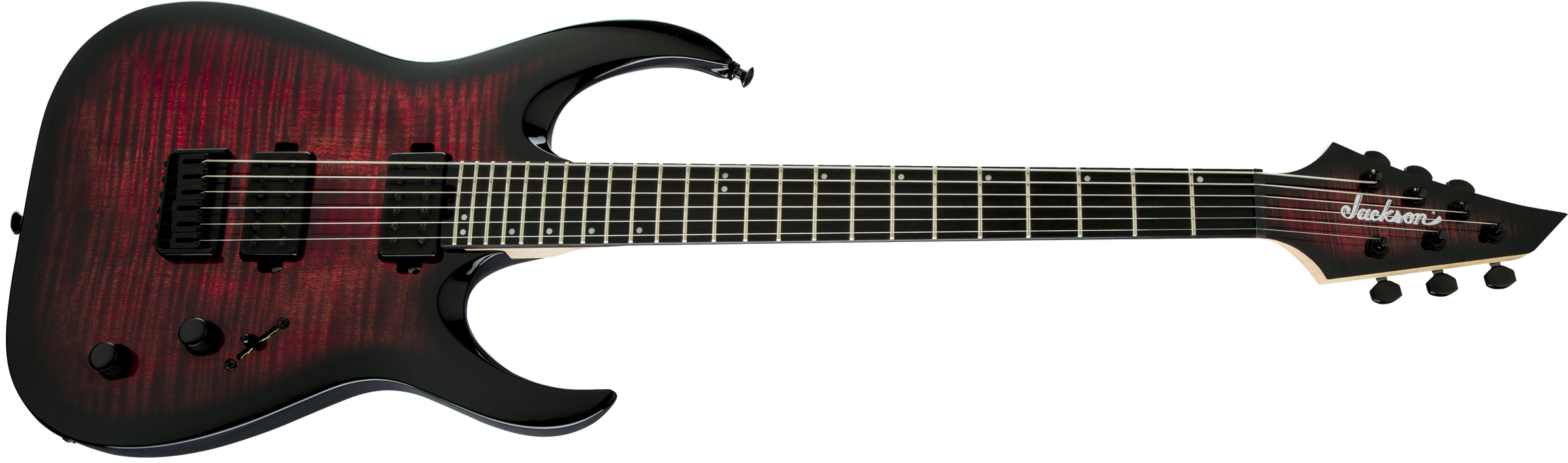 Jackson Pro Series Signature Misha Mansoor Juggernaut HT6FM Ebony Fingerboard Scarlet Burst