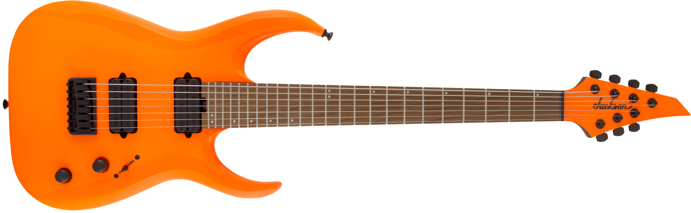 JACKSON Pro Series Signature Misha Mansoor Juggernaut HT7 Caramelized Maple Fingerboard Neon Orange 2914007580