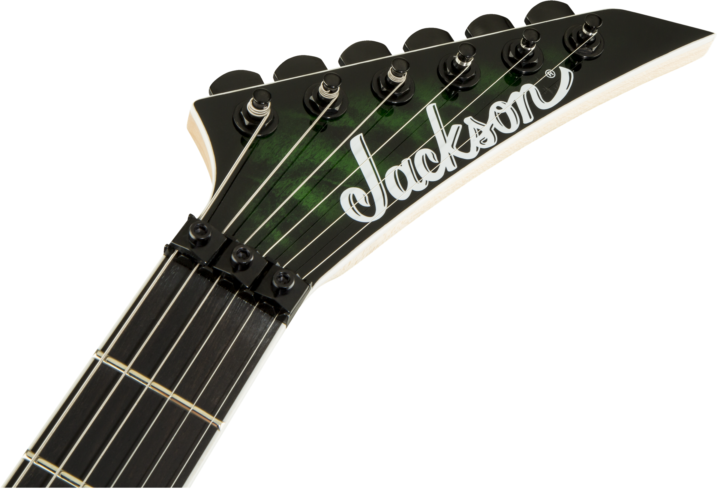 Jackson Pro Series Dinky DK2Q Ebony Fingerboard - Transparent Green Burst