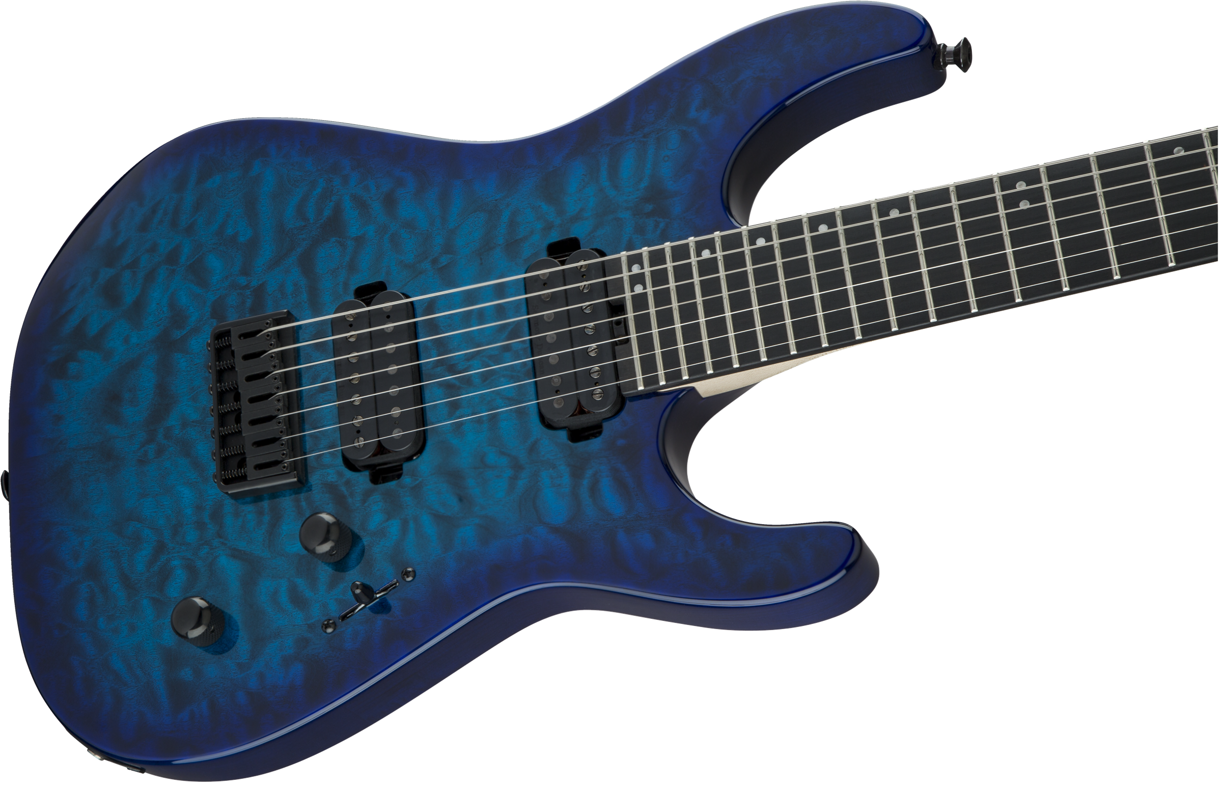 Jackson Pro Series Dinky DK7Q 7 STRING HARD TAIL IN Chlorine Burst