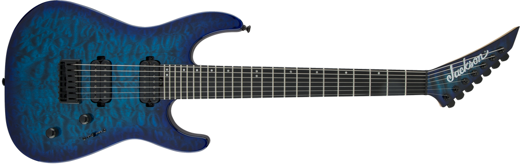 Jackson Pro Series Dinky DK7Q 7 STRING HARD TAIL IN Chlorine Burst