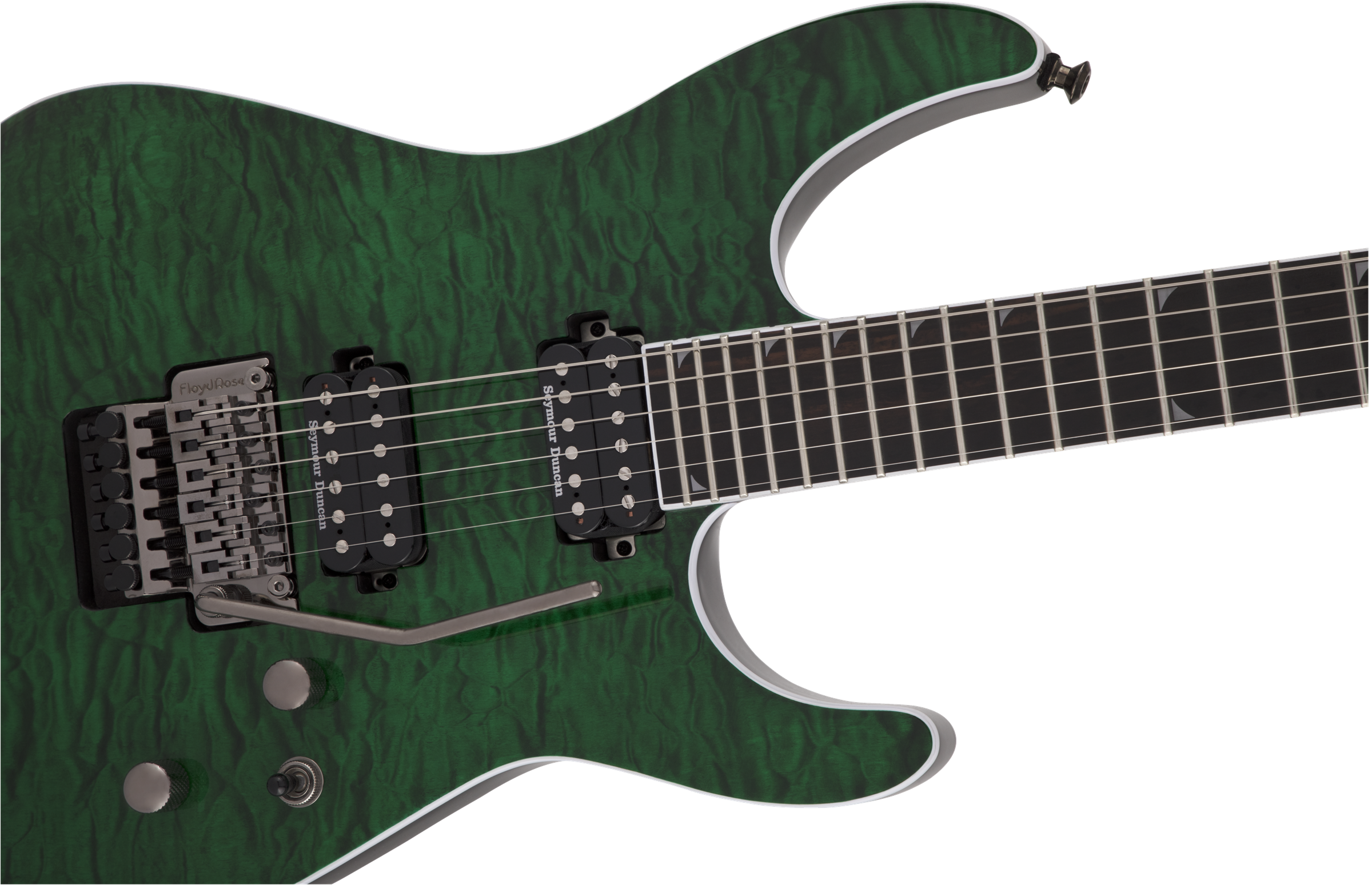 Jackson Pro Series Soloist SL2Q MAH Ebony Fingerboard Transparent Green 2914223587 SERIAL NUMBER ISJ2106943 - 7.2 LBS