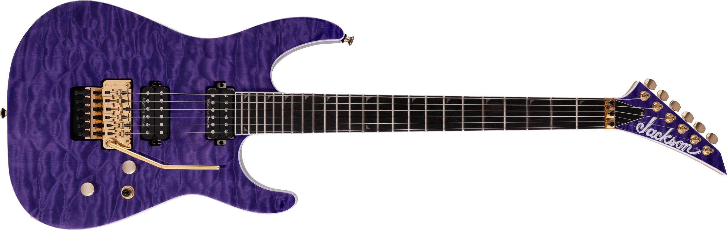 Jackson Pro Series Soloist™ SL2Q MAH, Ebony Fingerboard, Transparent Purple 2914323592
