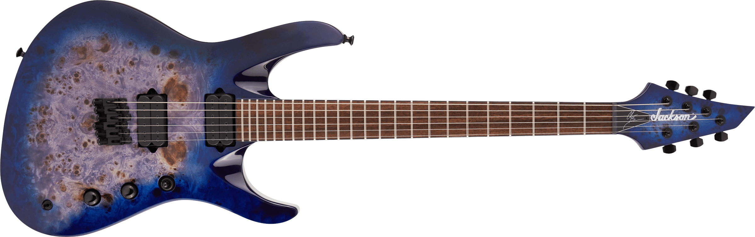 Jackson Pro Series Signature Chris Broderick Soloist™ HT6P Transparent Blue 2914455521