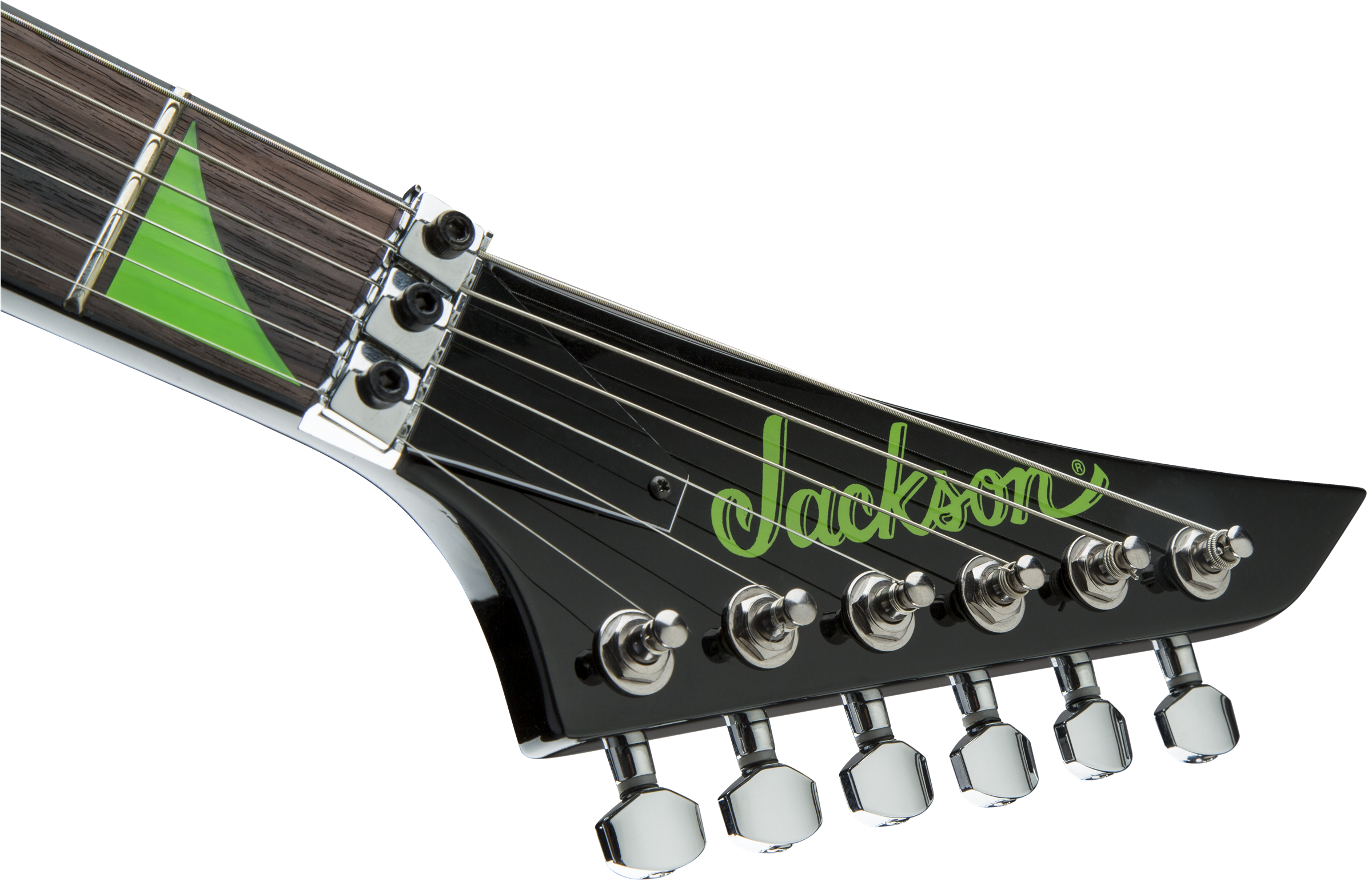 Jackson X Series Rhoads RRX24 - Black with Neon Green Bevels 2913636529