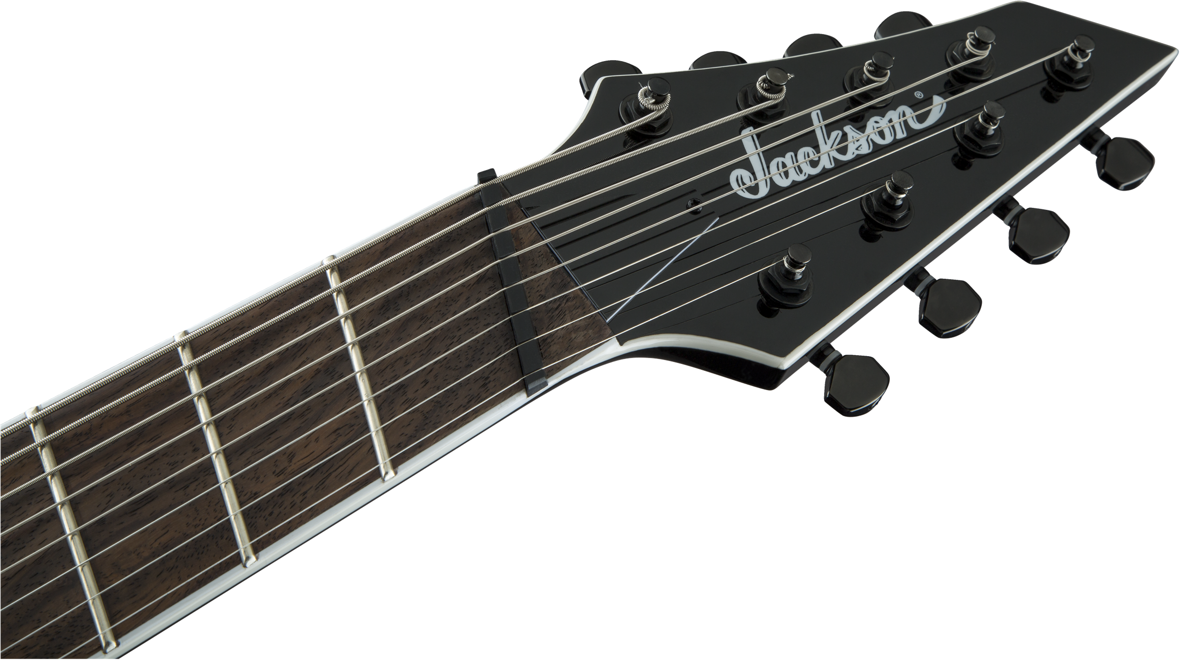 Jackson X Series Soloist Arch Top SLAT8 MS Fan Fret 8 String Multi-Scale Gloss Black