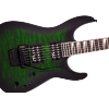 Jackson JS Series Dinky Arch Top JS32Q DKA Amaranth Fingerboard Transparent Green Burst