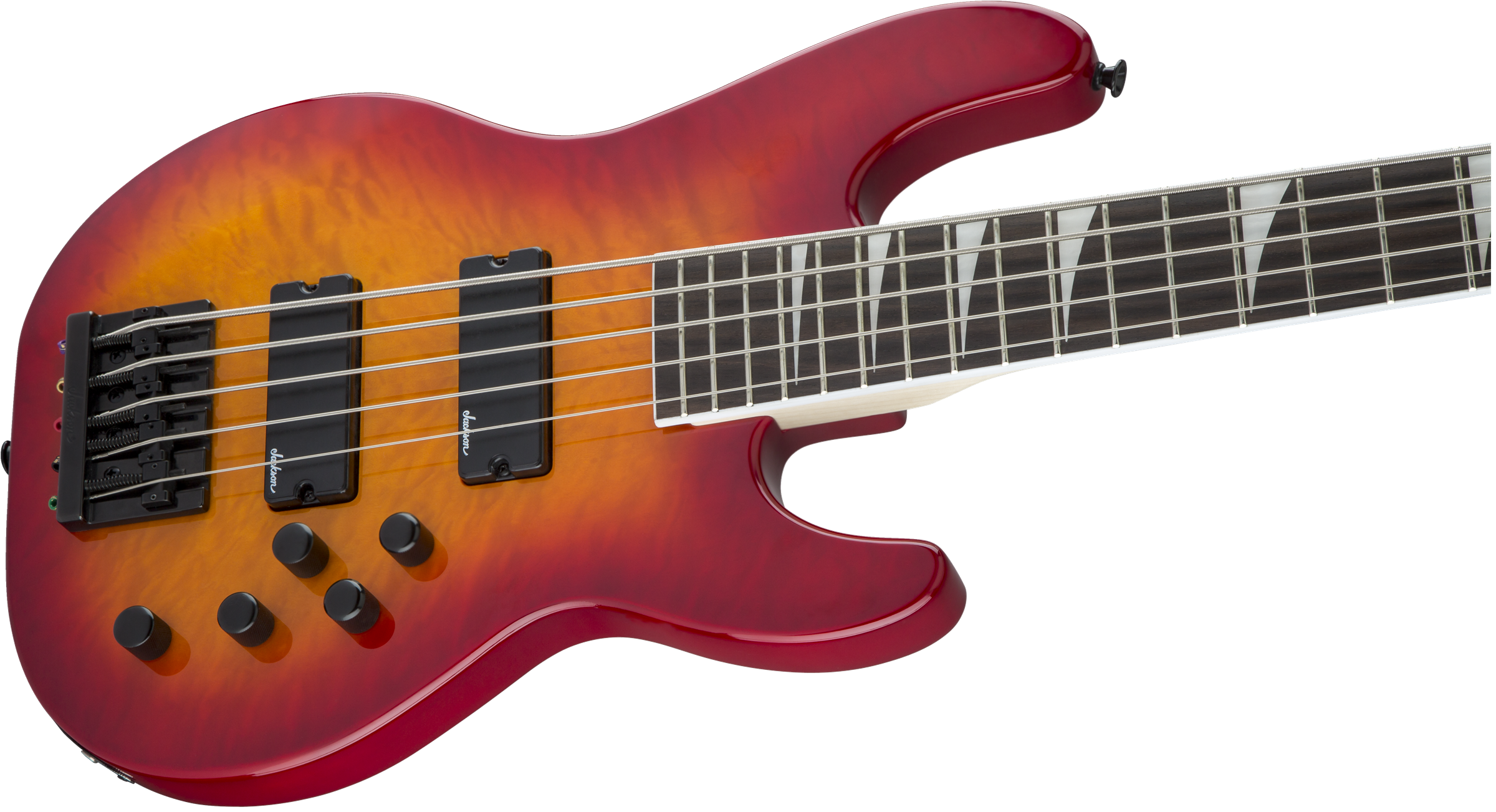 Jackson JS Series Concert™ Bass JS3VQ, Amaranth Fingerboard, Cherry Burst