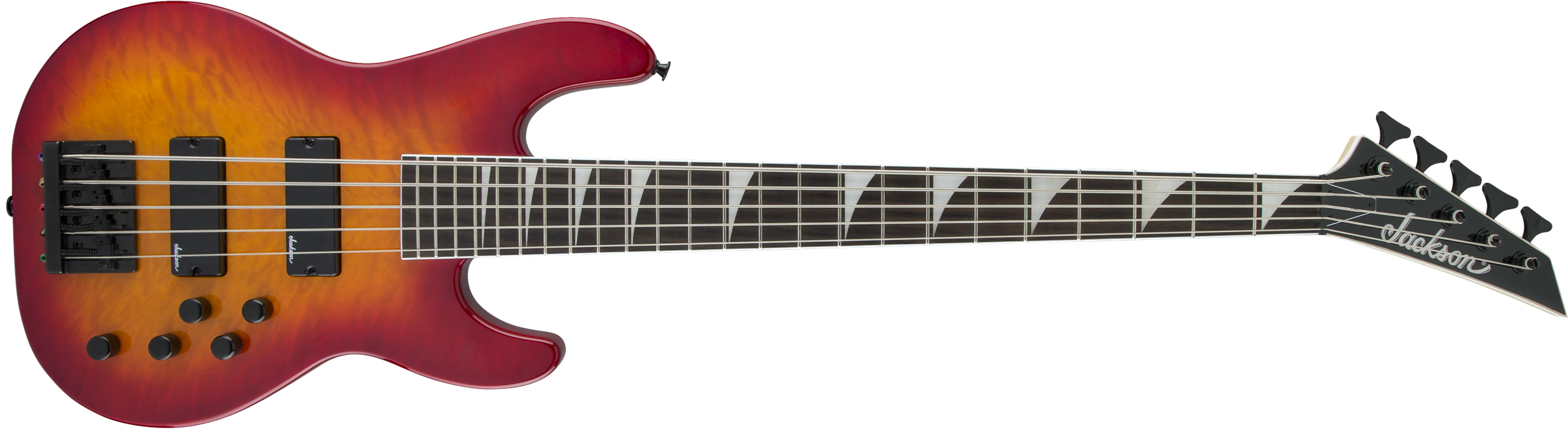 Jackson JS Series Concert™ Bass JS3VQ, Amaranth Fingerboard, Cherry Burst