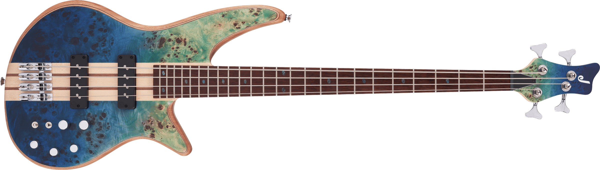 Jackson Pro Series Spectra Bass SBP IV, Caramelized Jatoba Fingerboard, Caribbean Blue 2919924521