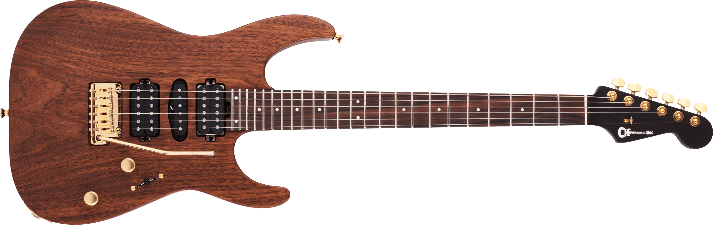 Charvel MADE IN JAPAN MJ DK24 HSH 2PT E Mahogany with Figured Walnut,