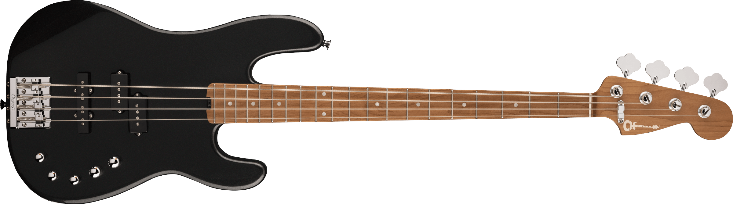 Charvel  Pro-Mod San Dimas® Bass PJ IV, Caramelized Maple Fingerboard, Metallic Black 2963068595
