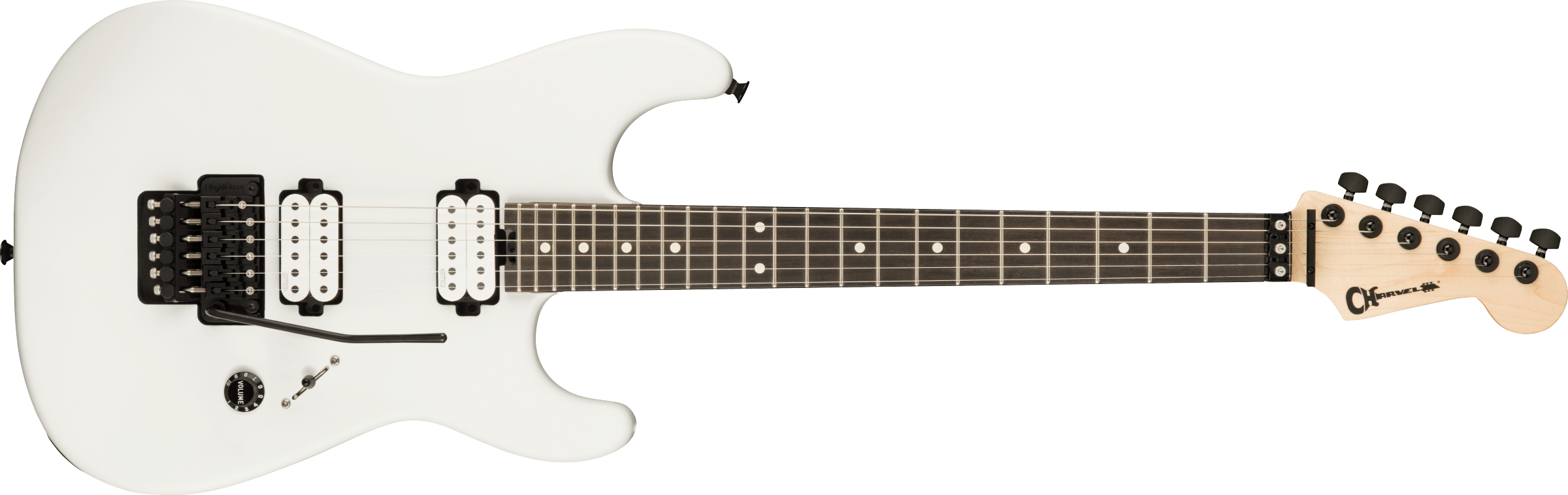 CHARVEL  Jim Root Signature Pro-Mod San Dimas Style 1 HH FR E, Ebony Fingerboard, Satin White 2965801876