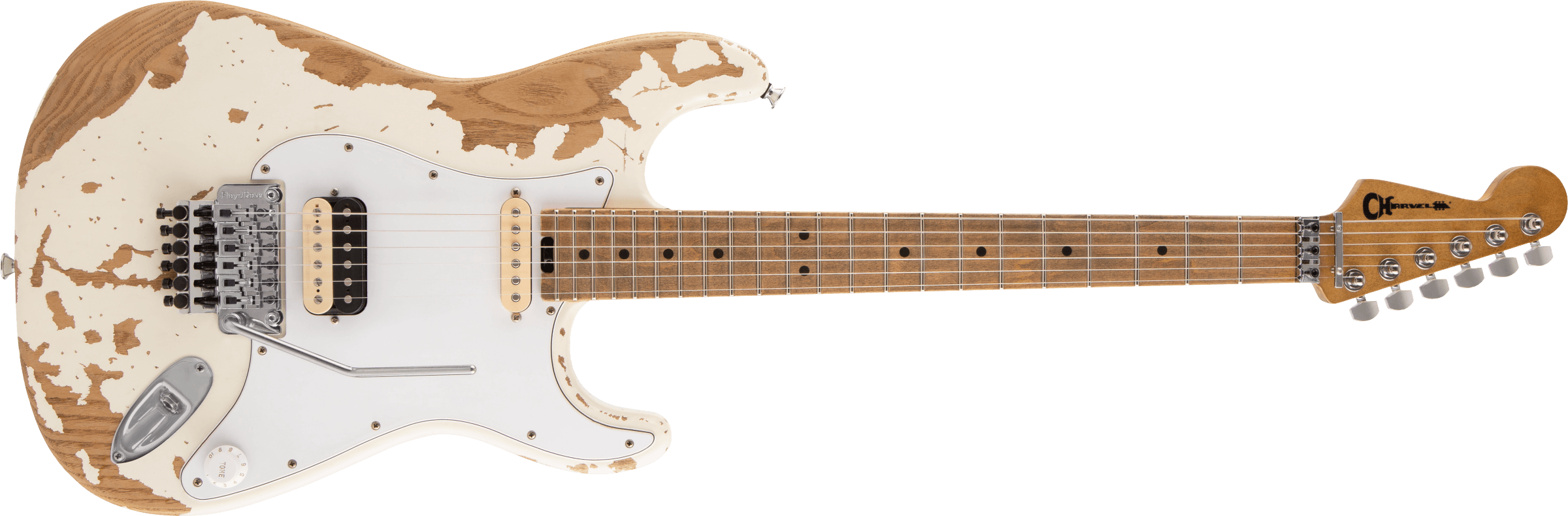 CHARVEL Henrik Danhage Limited Edition Signature Pro-Mod So-Cal Style 1 HS FR M Maple Fingerboard, White Relic 2966035855