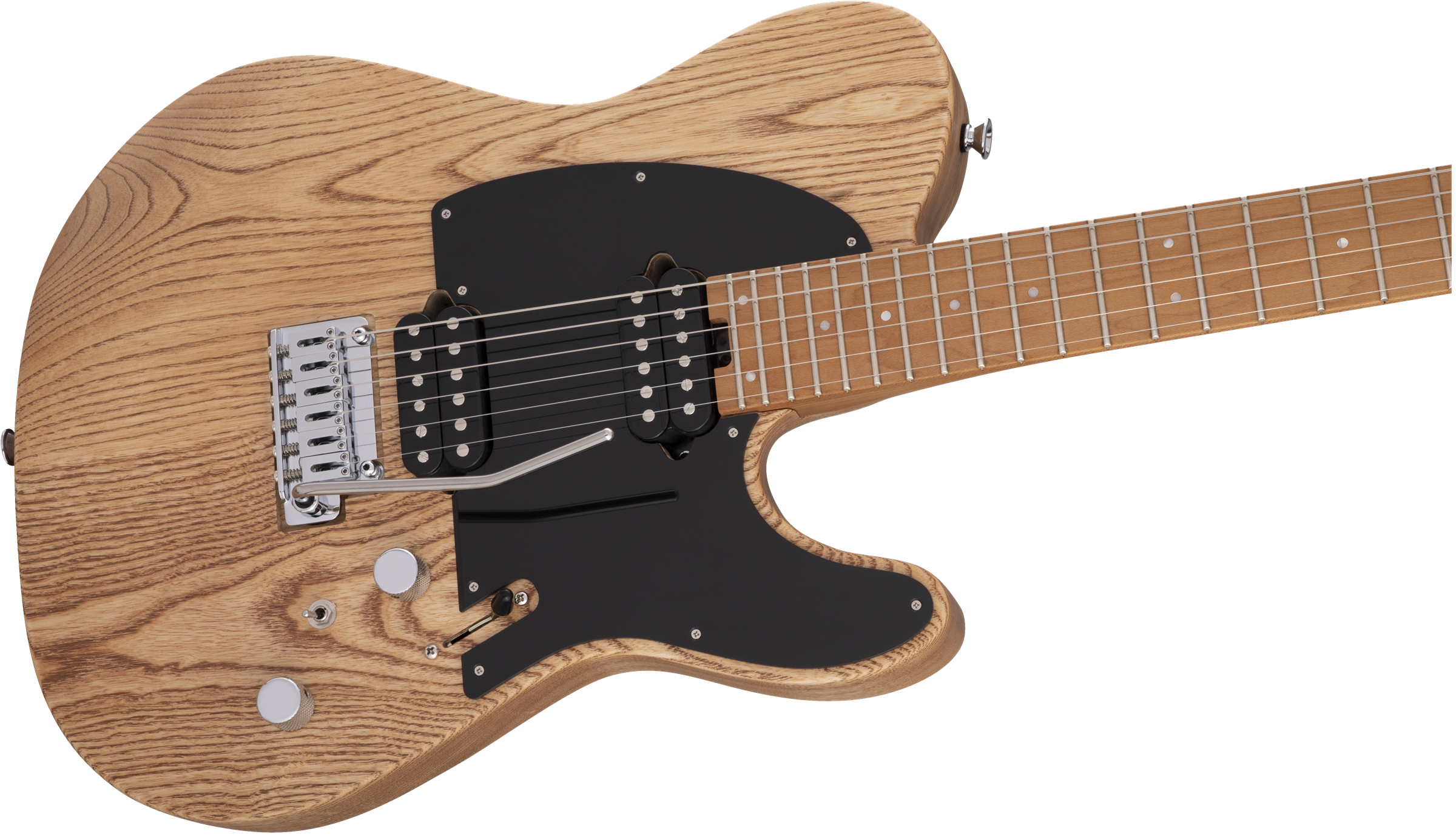 Charvel Pro-Mod So-Cal Style 2 24 HH 2PT CM Ash Caramelized Maple Fingerboard Natural Ash 2966511557 SERIAL NUMBER MC22002257 - 7.6 LBS