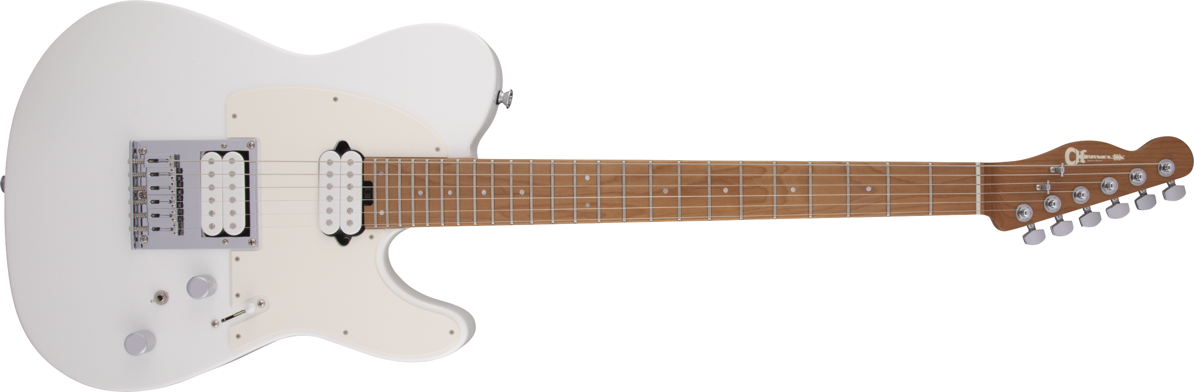 Charvel Pro-Mod So-Cal Style 2 24 HH HT CM Caramelized Maple Fingerboard Snow White 2966561576