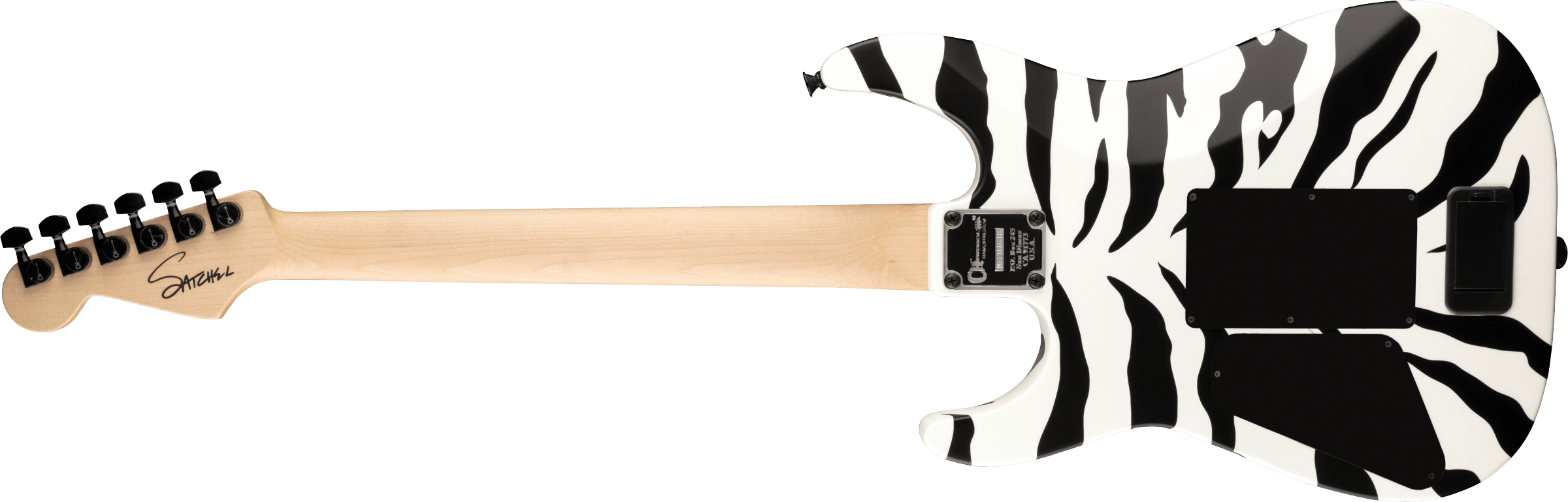 CHARVEL Satchel Signature Pro-Mod DK22 HH FR M Maple Fingerboard Satin White Bengal 2969001576