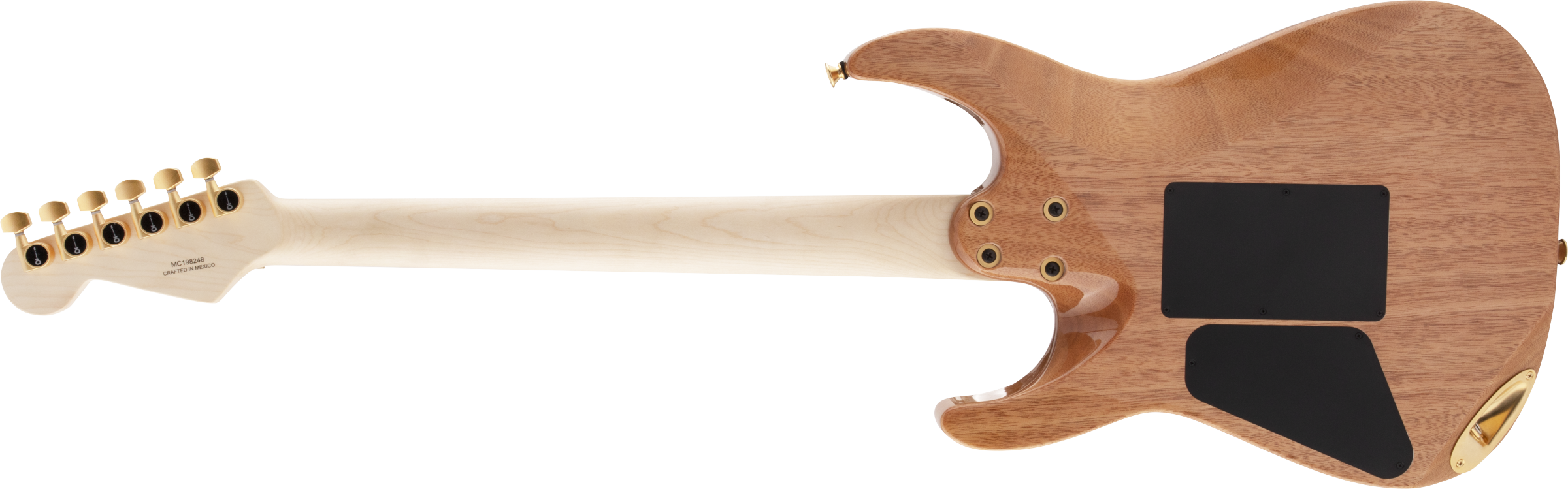 Charvel Pro-Mod DK24 HH FR M Mahogany with Quilt Maple Maple Fingerboard Dark Amber 2969431558 SERIAL MC24000636 - 7.4 LBS