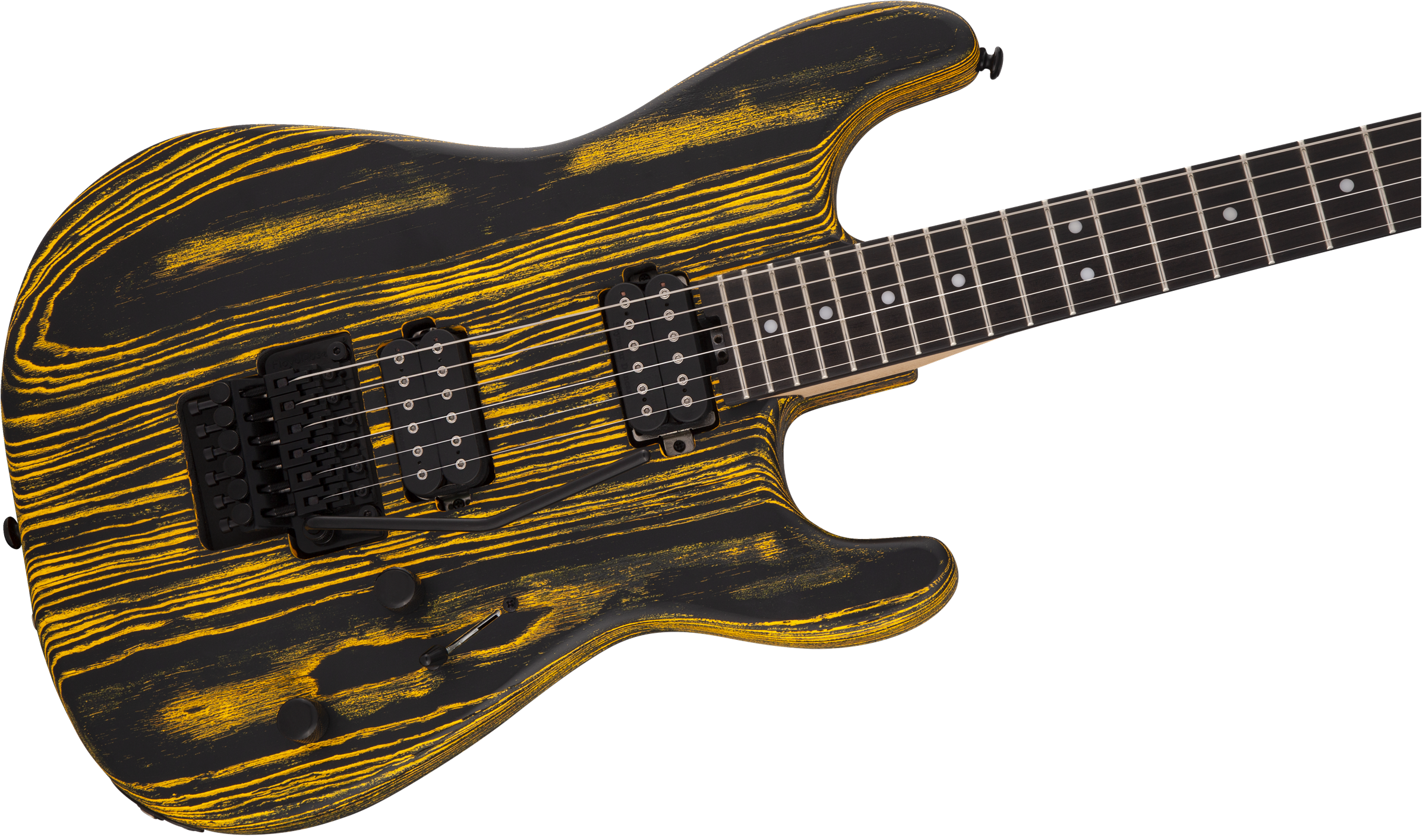 Charvel Pro-Mod San Dimas Style 1 HH FR E Ash Ebony Fingerboard, Old Yella 2975001500