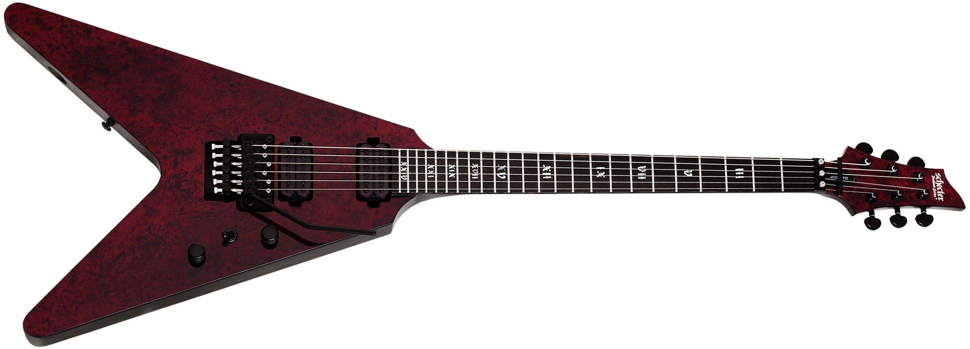 Schecter V-1 FR Apocalypse Electric Guitar Red Reign 3054-SHC