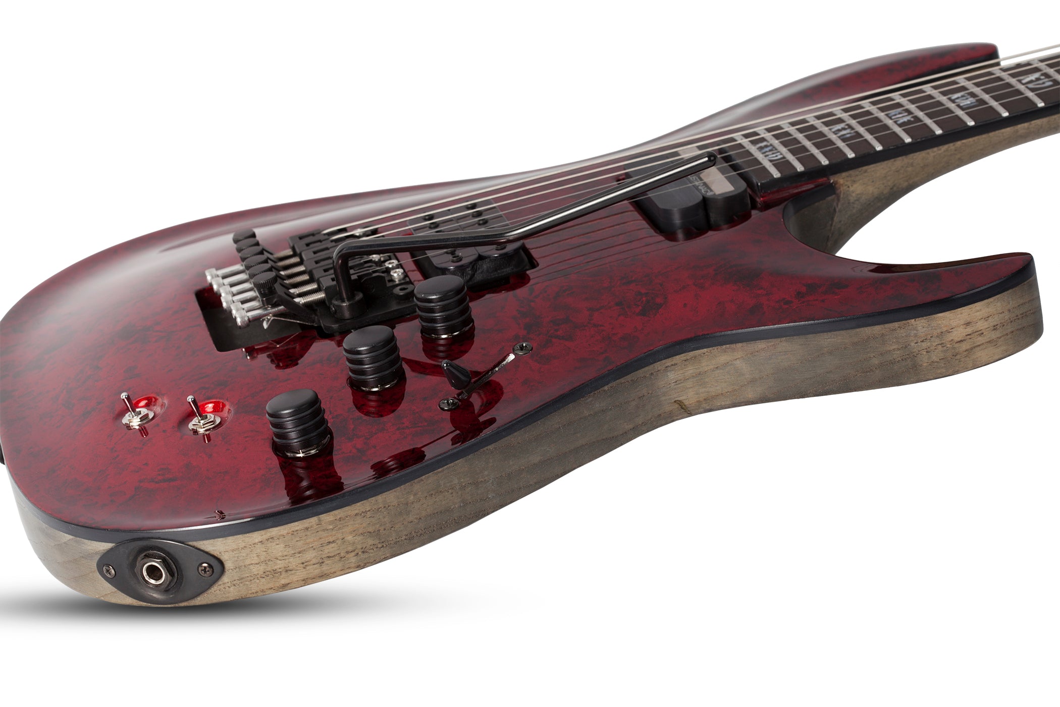 Schecter C-1 FR-S Apocalypse w/ Sustainiac Electric Guitar with Swamp Ash Body Red Reign 3057-SHC