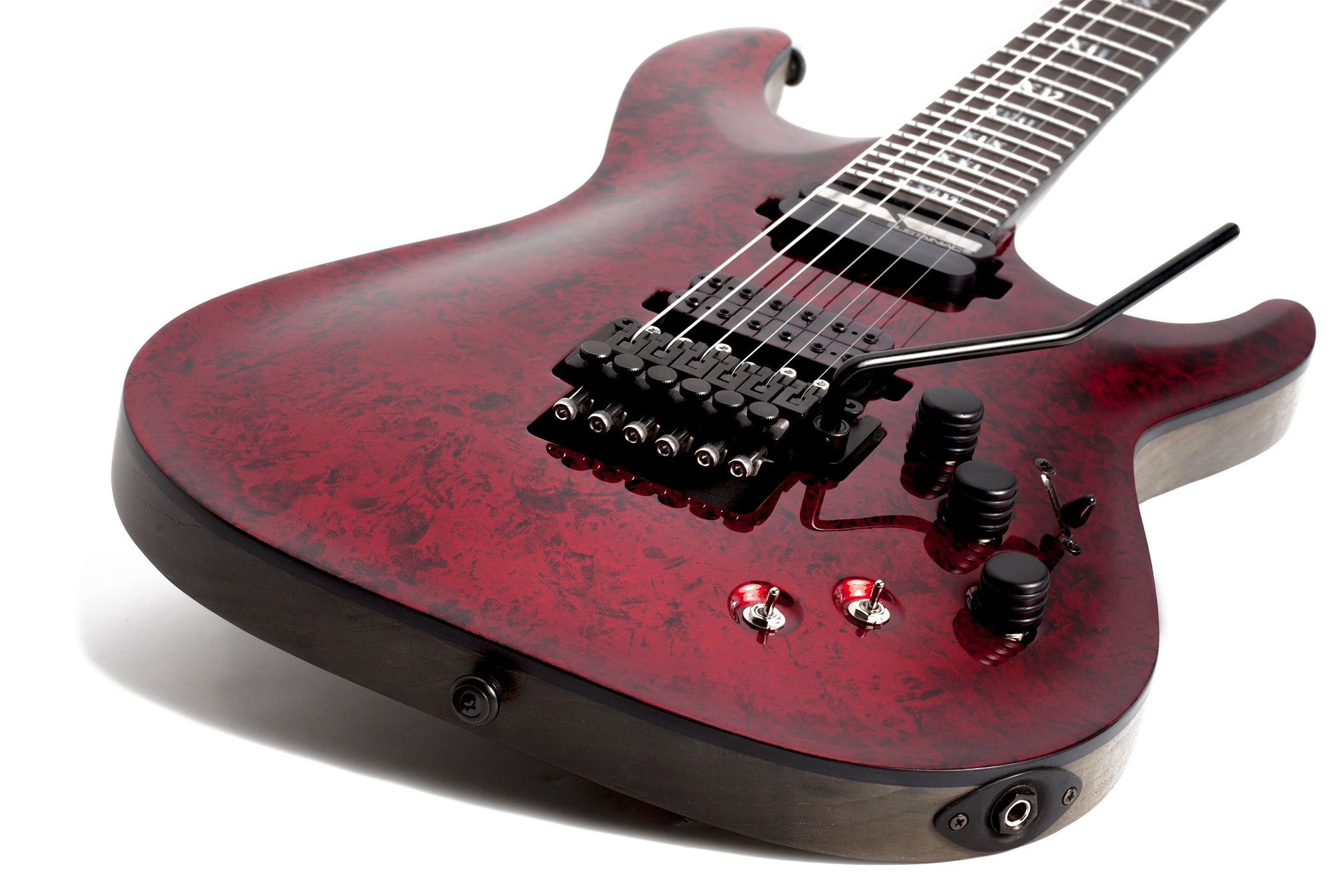 Schecter C-1 FR-S Apocalypse w/ Sustainiac Electric Guitar with Swamp Ash Body Red Reign 3057-SHC