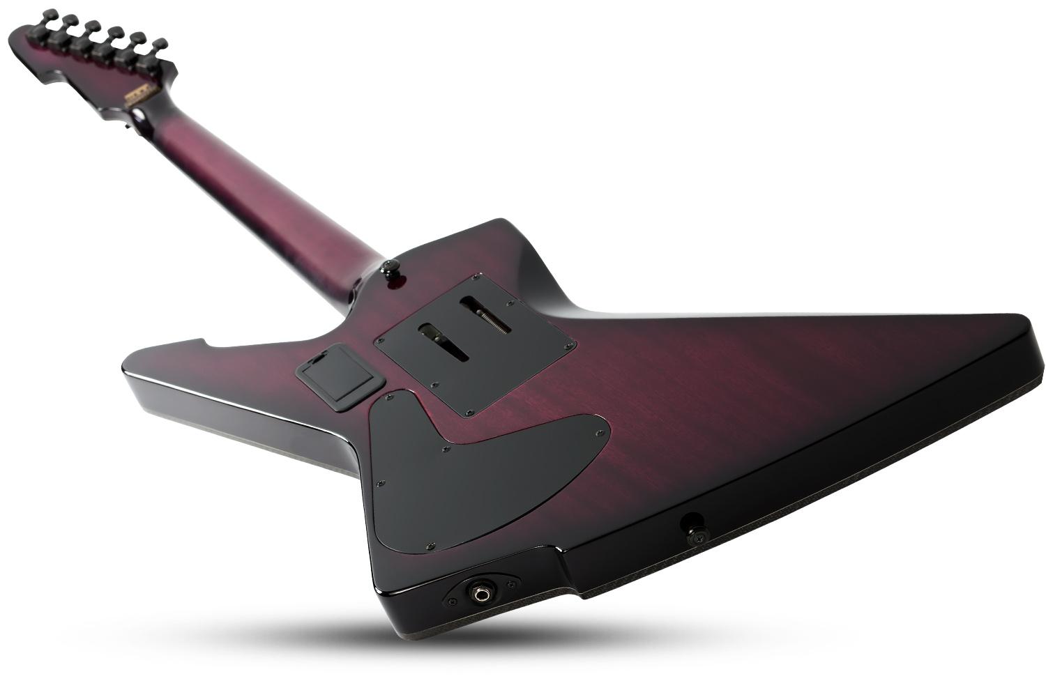 Schecter E-1 FR S Special Edition Left Handed Electric Guitar Trans Purple Burst 3254-SHC