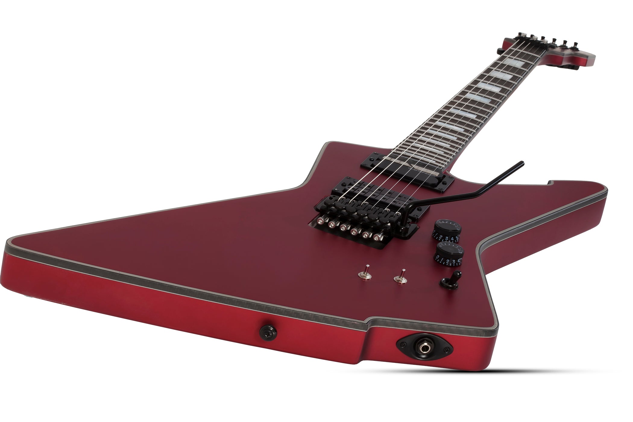 Schecter E-1 FR S Special Edition Electric Guitar w/ Sustainiac Satin Candy Apple Red 3344-SHC