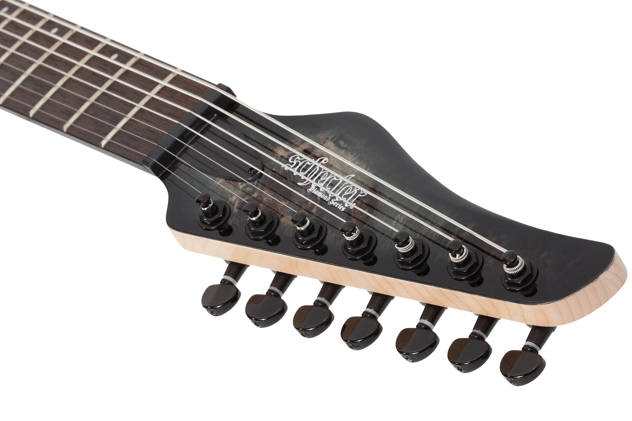 Schecter C-7 Pro 7 String Electric Guitar Charcoal Burst 3637-SHC