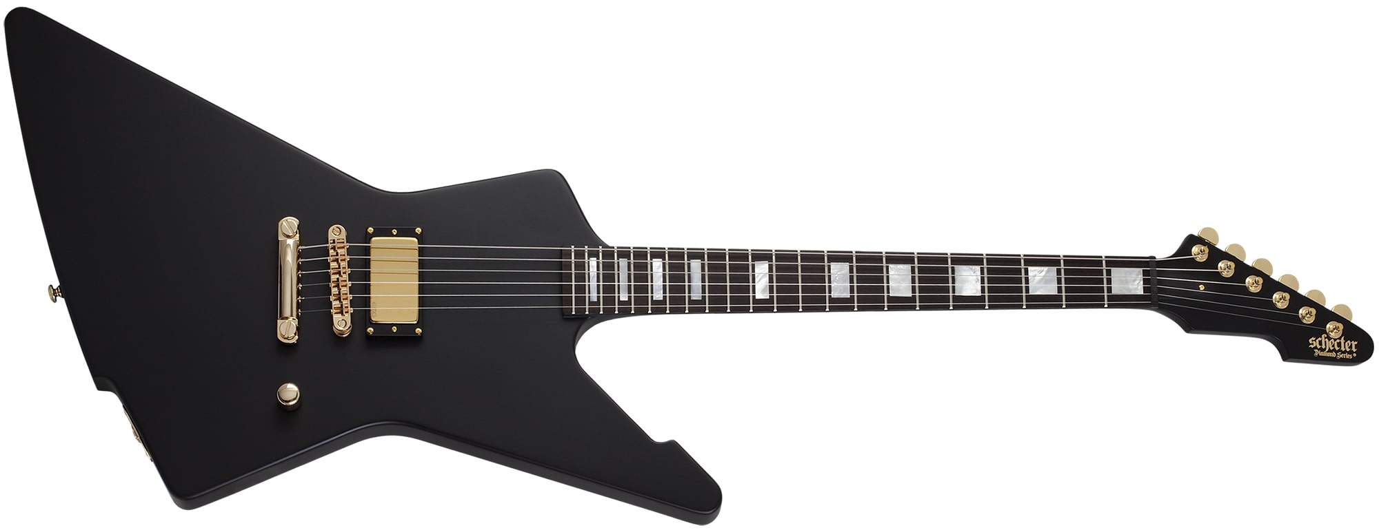 Schecter Cesar Soto E-1 Signature Electric Guitar Satin Black 369-SHC