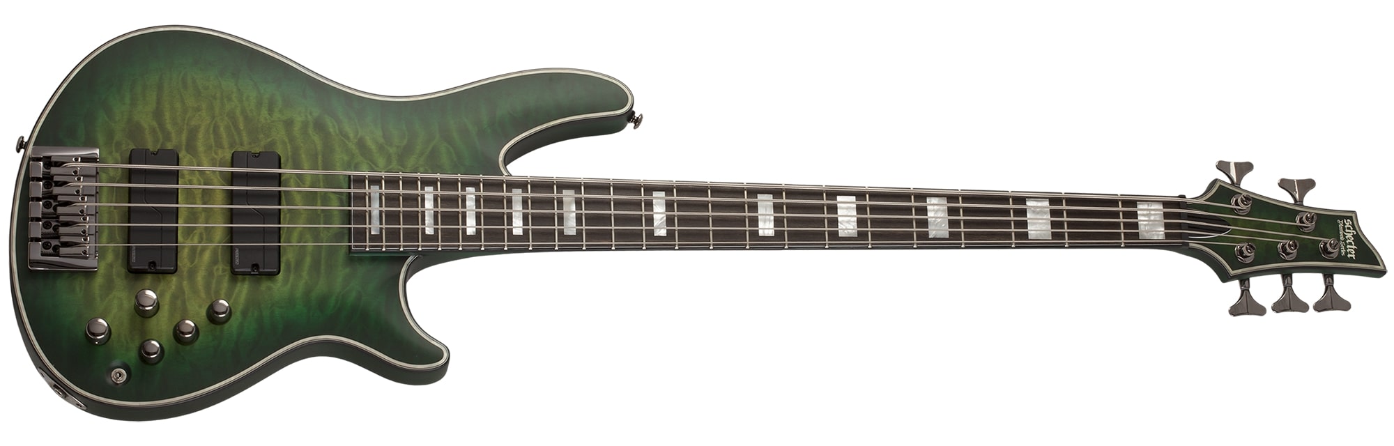 Schecter Daniel Firth Hellraiser Extreme-5 5-String Signature Electric Bass, Cthulhu Burst Satin 378-SHC