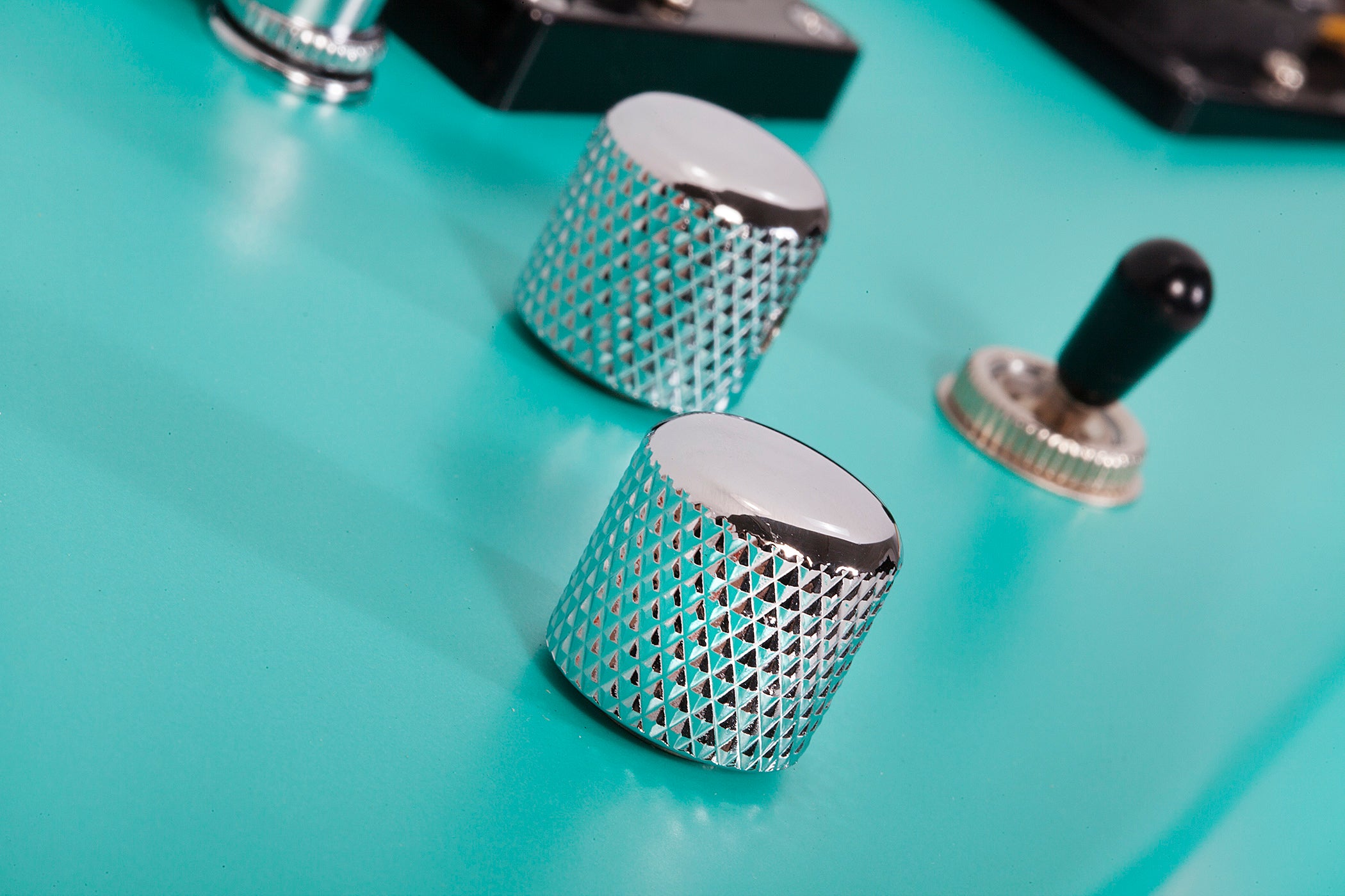 Schecter C-6 Deluxe 6-String Electric Guitar Satin Aqua 428-SHC