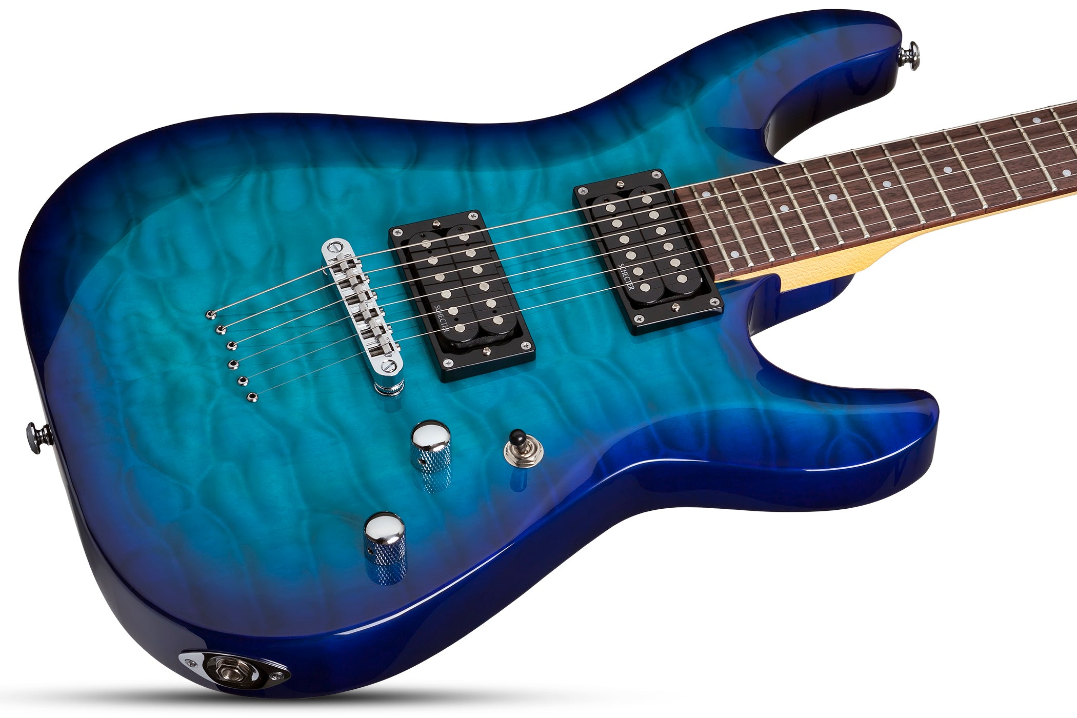 Schecter C-6-PLUS-OBB Ocean Burst Blue 443-SHC