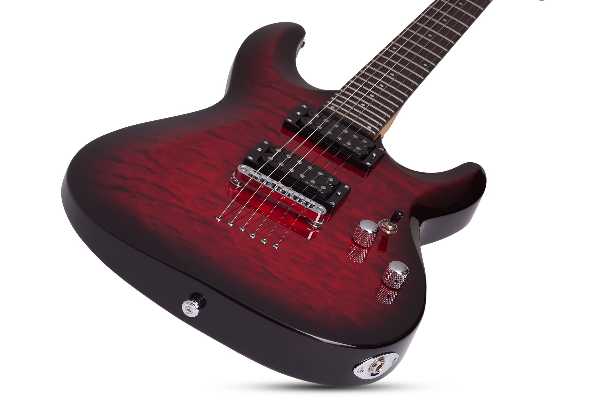 Schecter C-6-PLUS-STCB See Thru Cherry Burst 447-SHC