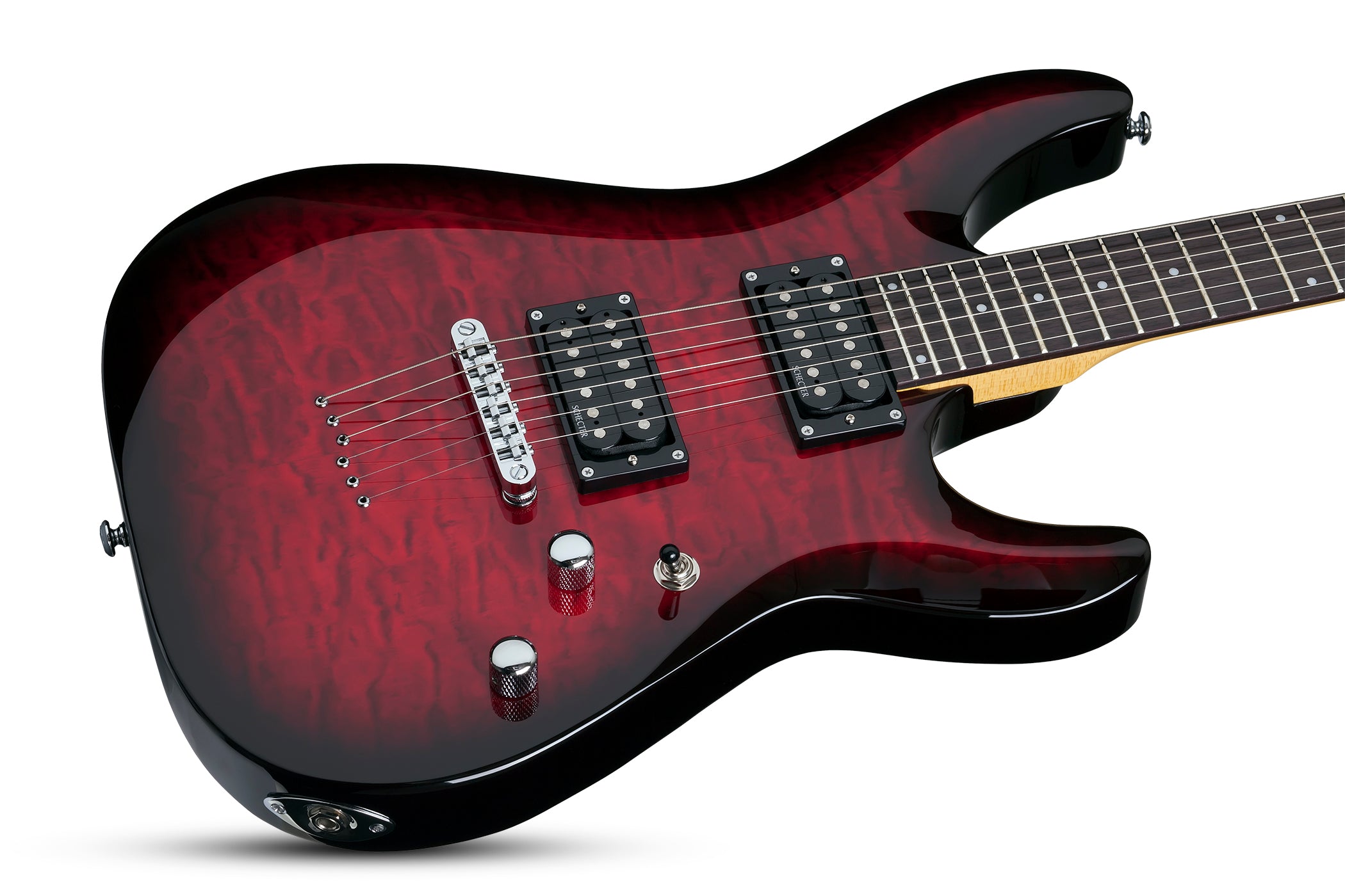 Schecter C-6-PLUS-STCB See Thru Cherry Burst 447-SHC