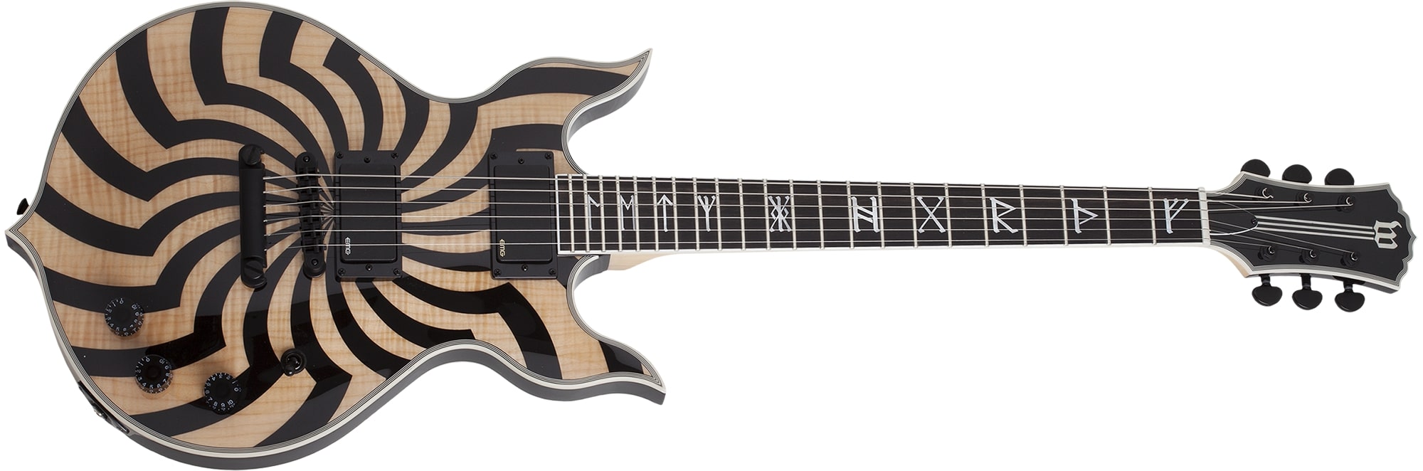 Wylde Audio Heathen Grail Tortoise Black Blizzard Electric Guitar, Buzzsaw Rawtop 4551-SHC