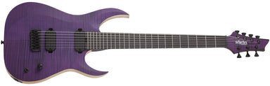 Schecter John Browne Tao-7 7 String Electric Guitar, Satin Trans Purple 463-SHC