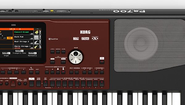 Korg PA700 61 Key Arranger w/ Colour Touchview, Speakers, USB