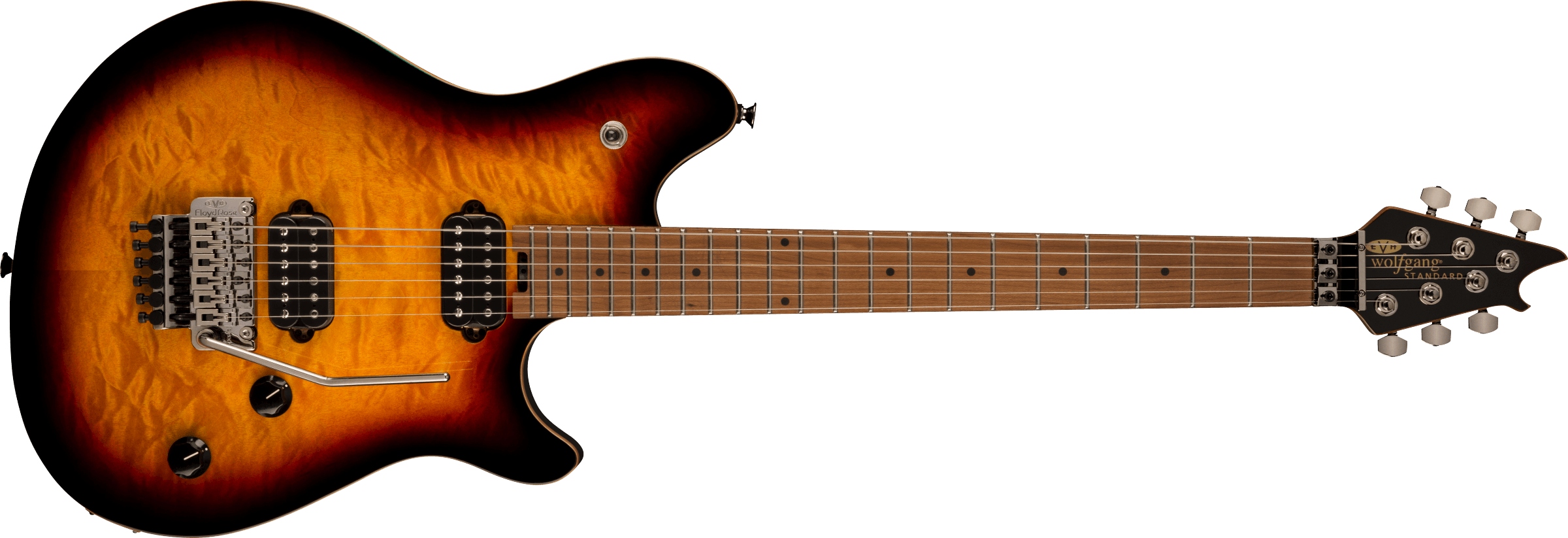 evh wolfgang tobacco sunburst WG Standard Quilt Maple Electric Guitar 3 Tone Seamlessly merging the resonant qualities of a semi 1997 Peavey EVH Wolfgang Standard