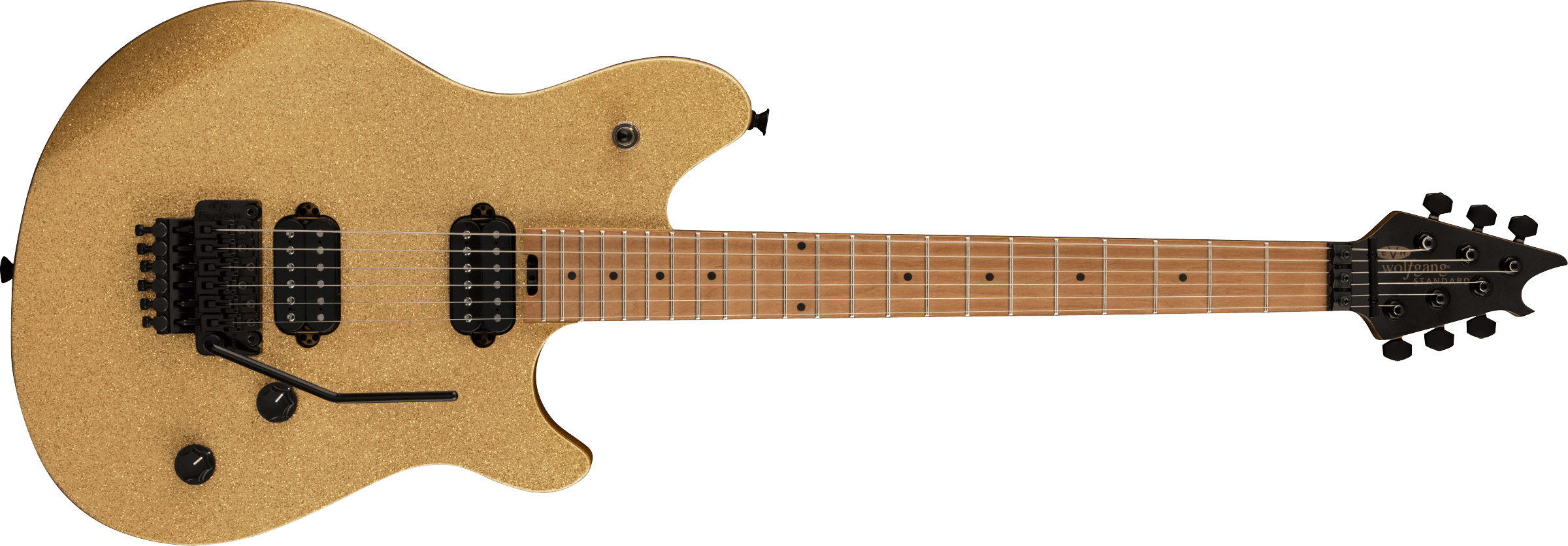 EVH Wolfgang WG Standard Baked Maple Fingerboard Gold Sparkle 5107003518