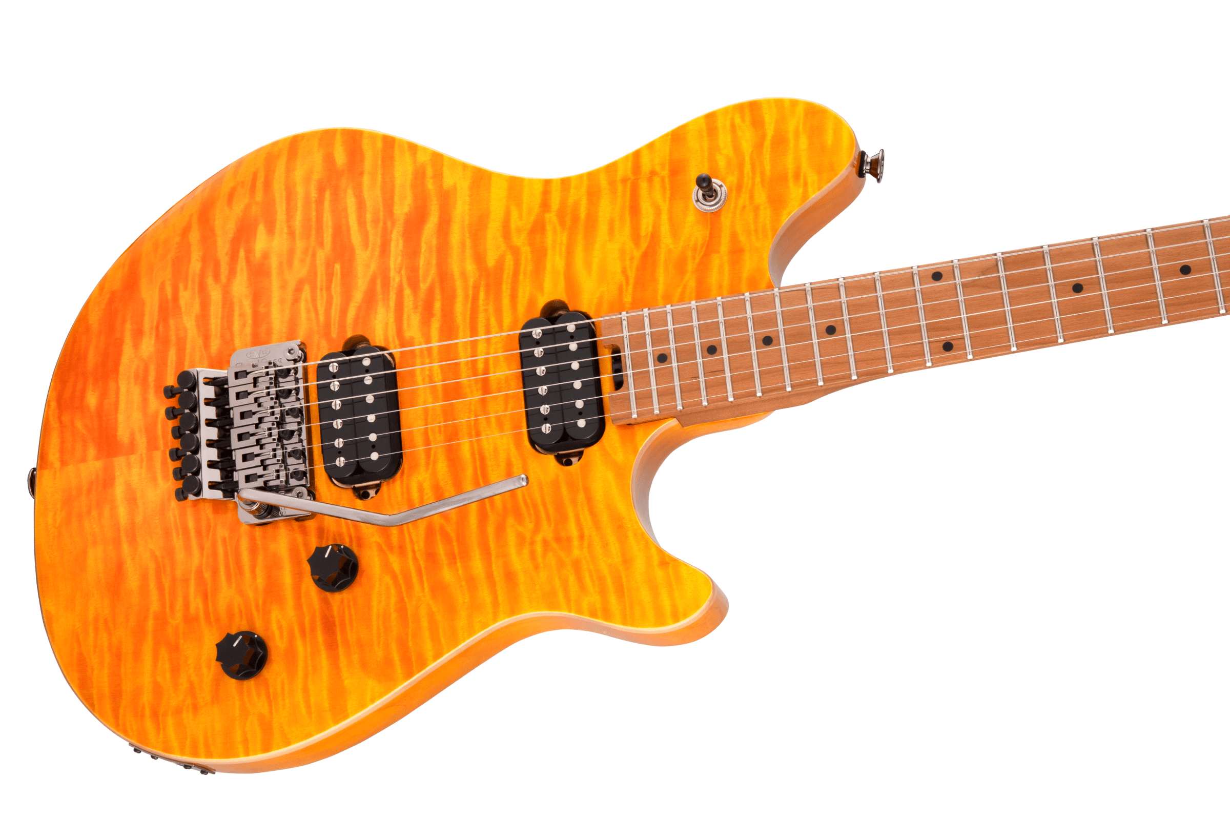 EVH Wolfgang WG Standard QM Baked Maple Fingerboard Transparent Amber 5107004558